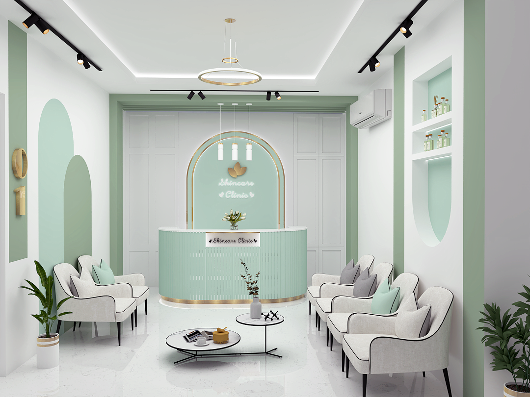 مشروع تصميم داخلي لعيادة تجميل في بابلسر