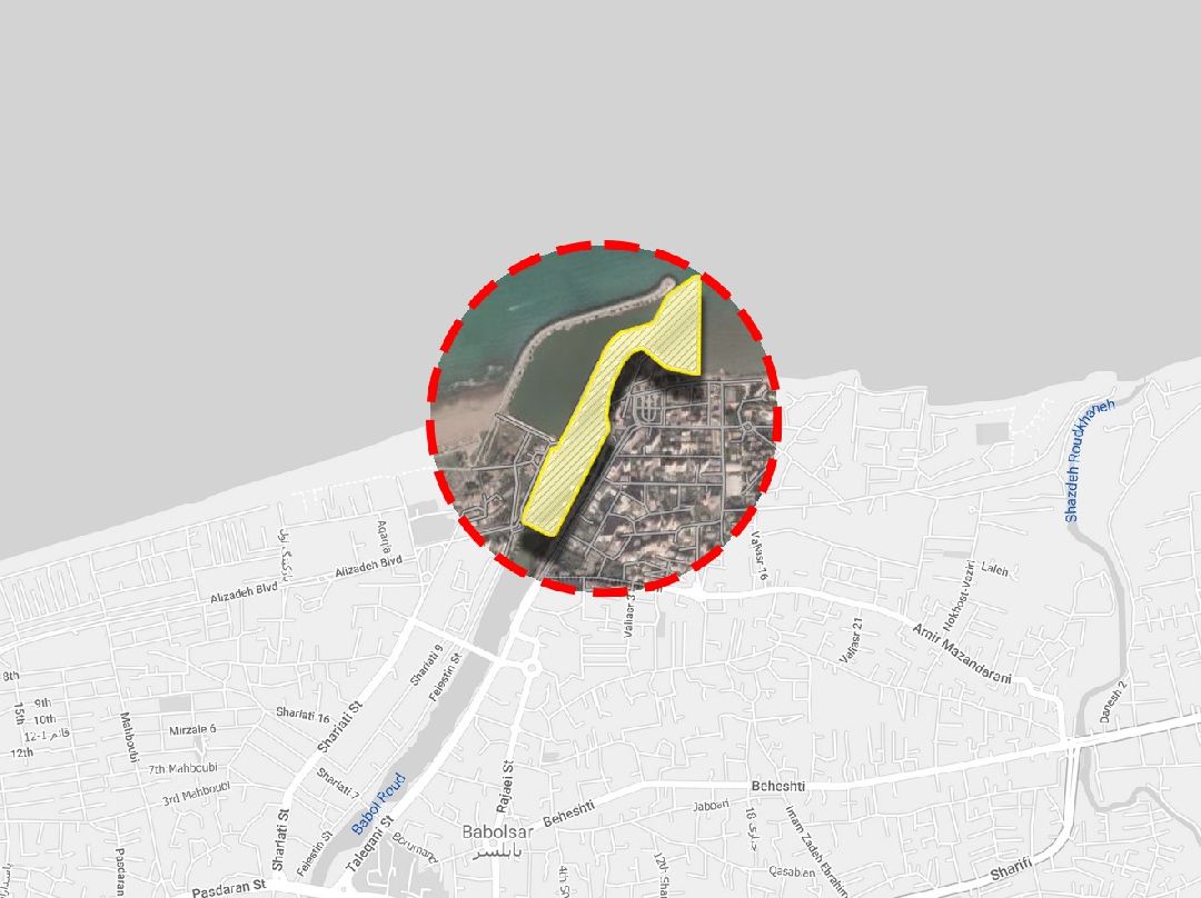 الإشراف على مشروع تجريف النهر في قسم المصايد في بابلسر