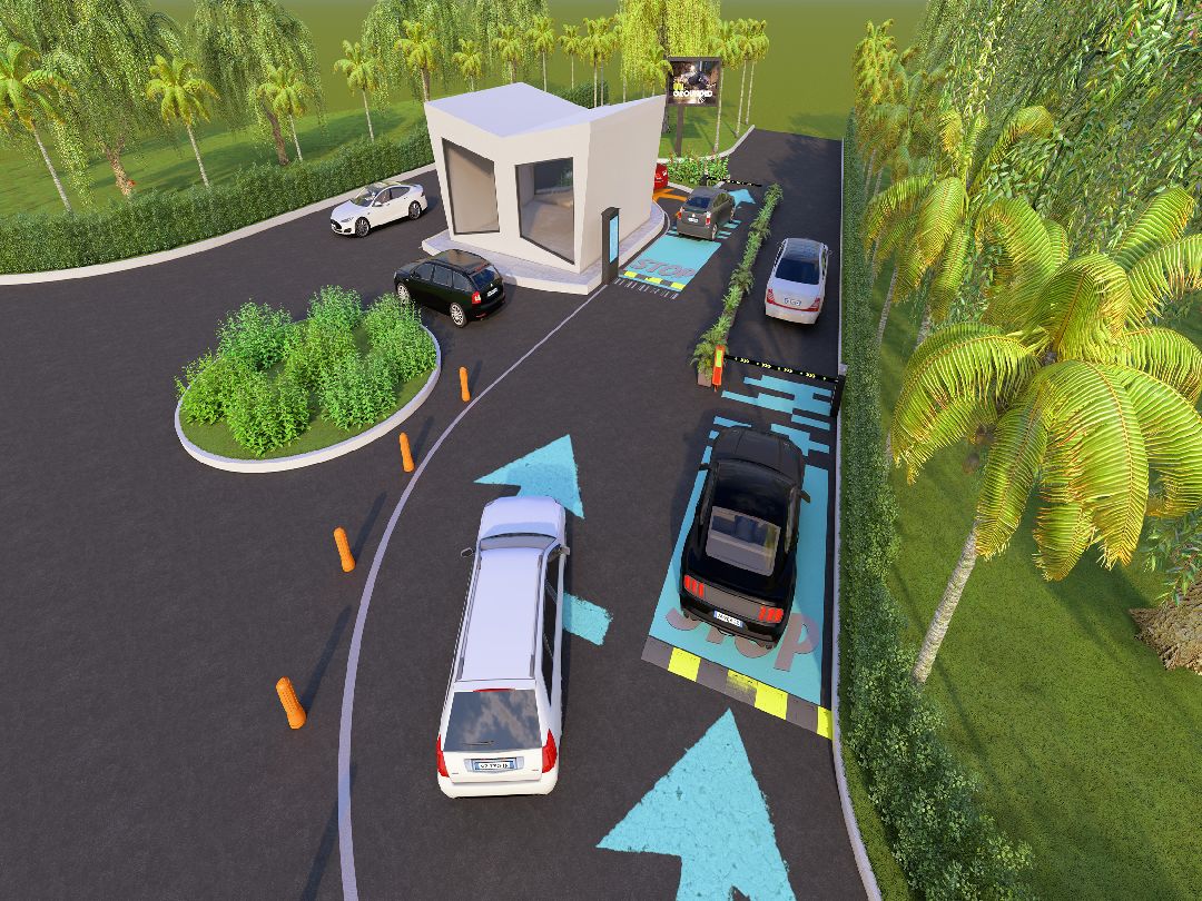 بوابة مدخل المجمع الساحلي درياكنار - بابلسر