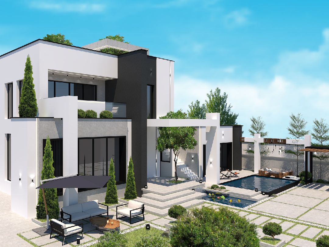 تصميم فيلا ميرود السكنية